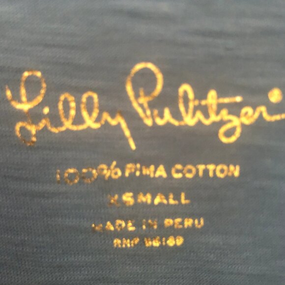 Lilly Pulitzer Pima cotton Arya tank top sz XS - Picture 3 of 9